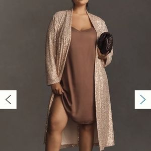 Anthropologie nwt sequin duster